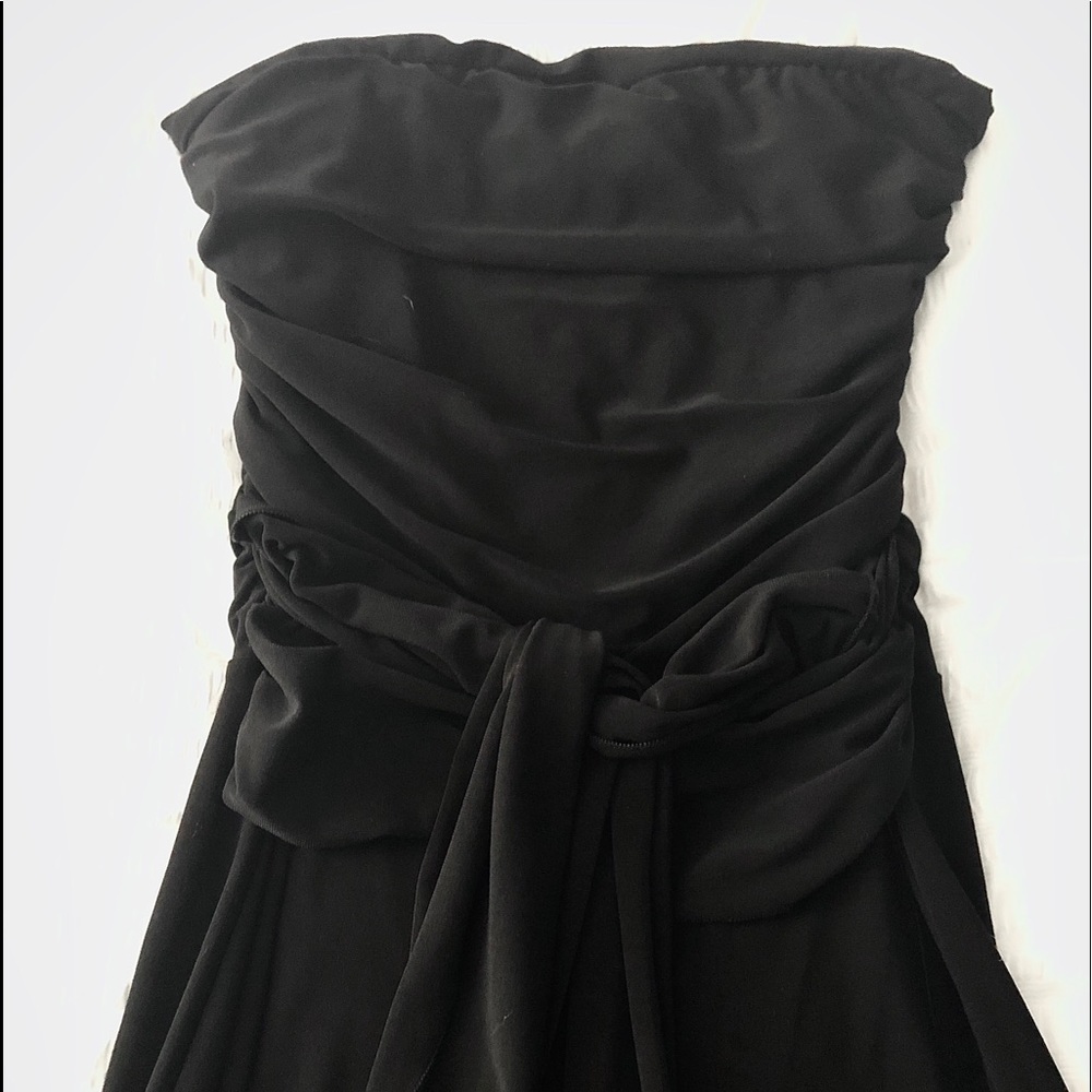 White House black market strapless black one piece